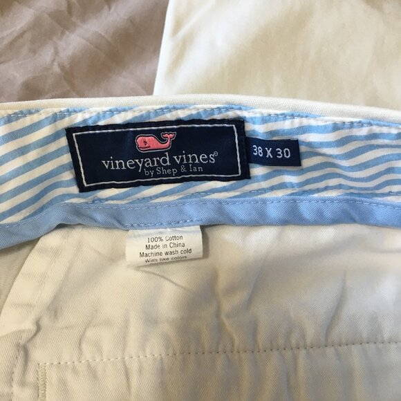 Vineyard Vines Off White Slim Fit Breaker Pants Men's Sz 38x30 - Picture 4 of 7